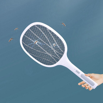 3000V 6 LED лампа за унищожаване на комари с UV лампа USB 1200MAh Bug Zapper Summer Fly Swatter Trap Домашна ракета за насекоми