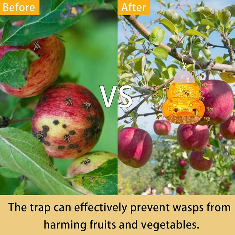 AT69 - Pasca na osy, protiúniková, opakovane použiteľná, vodotesná, bez úniku vody, protikorózna pasca na osy, vonkajšia, závesná - vhodná pre osy