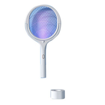 Περιστρεφόμενη λάμπα κουνουπιών 90 μοιρών Ηλεκτρική ρακέτα εντόμων UV φως USB Bug Zapper Trap Flies Summer Fly Swatter