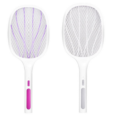 3000V 6 LED лампа против комари с UV лампа USB 1200 Mah Bug Zapper Summer Fly Swatter Trap Домашна ракета за насекоми