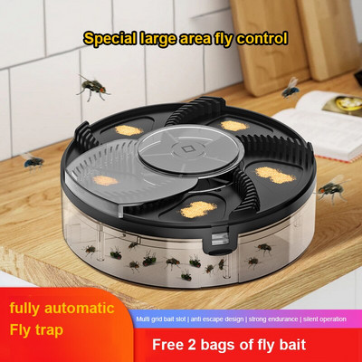 USB Automatic Flycatcher Капани за насекоми Капан за мухи Pest Reject Control Repeller Electric Catcher Killer Indoor Outdoor Fly Trap Fly