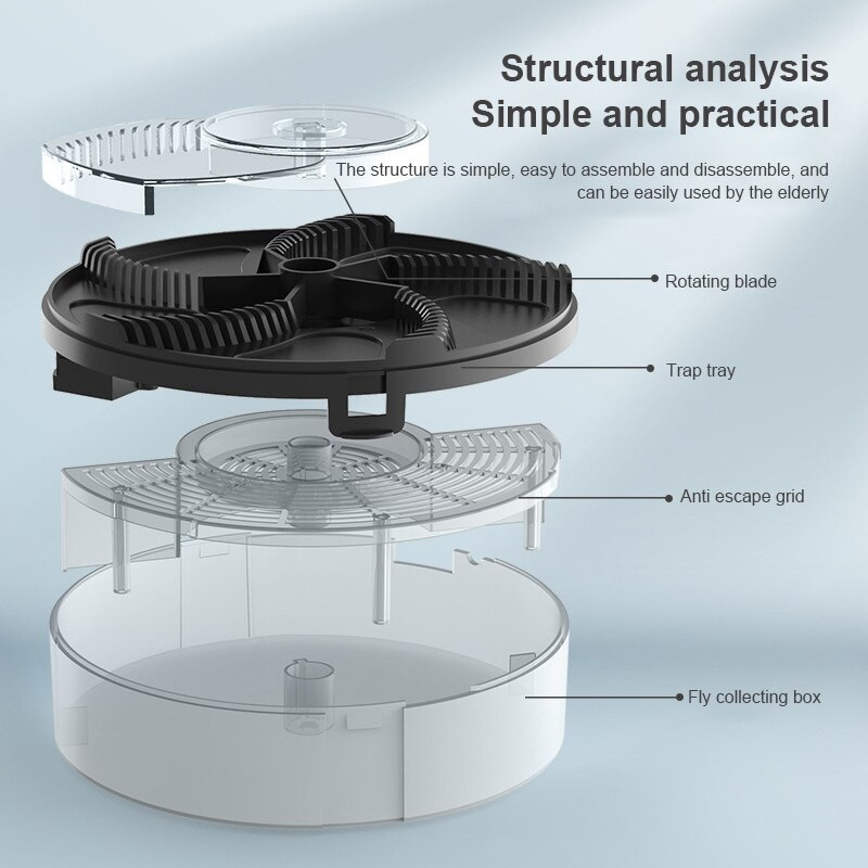 USB automatický lapač hmyzu, pasca na muchy, kontrola odmietania škodcov, elektrický lapač, zabijak, vnútorný a vonkajší, pasca na muchy