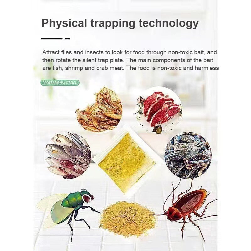 Fly Trap Hvatač insekata Pest Catcher Električni ubojica Pest Reject Control Repeller Unutarnji vanjski USB Automatski muholovka s mamcem Fly