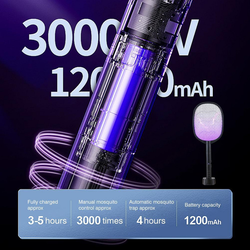 3000 V elektromos légycsapó gyilkos nyári beltéri kültéri összecsukható szúnyogütő USB újratölthető lámpa rovarok elleni védelem
