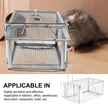 1 бр. Hamster Catcher Rabbit Traps Външна клетка за бурундуци Жива клетка за хамстери Жива клетка за бурундуци Skunks
