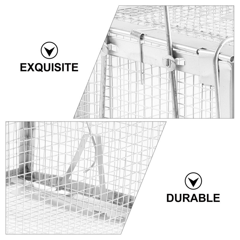 1db Mókusketrec élő mókusok biztonságos rágcsáló hörcsögfogó nyúlcsapdák kültéri hörcsögök élő ketrece