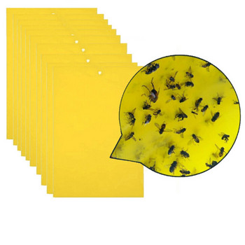 Лепкави капани за белокрилки Жълти лепкави капани за дъска с лепило за мухи Привличане на капани Лепкави комари