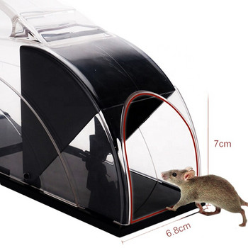Αυτοκλείδωμα Ποντικοπαγίδα Εσωτερικός εξωτερικός χώρος Έξυπνα Humane ποντίκια Κλουβί σταθερή πλαστική λαβή αρουραίων Επαναχρησιμοποιήσιμη αυτόματη ποντικοπαγίδα Οικιακό