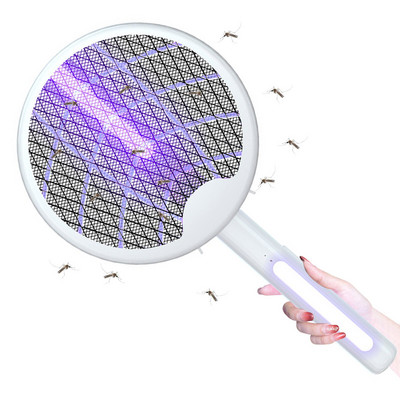 Električni reket za muholovku Prijenosna muholovka Punjivi reket za muholovku Ručni hvatač insekata s krilima