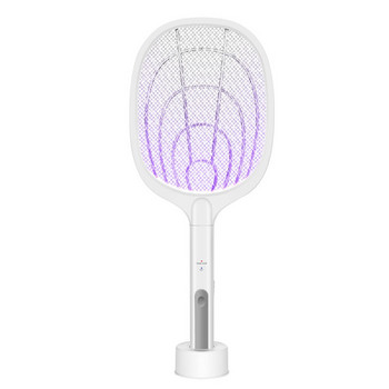 3000V Електрически убиец на комари с UV лампа USB акумулаторна буболечка Лятна мухобойка Капан Репелер Домашна ракета за насекоми