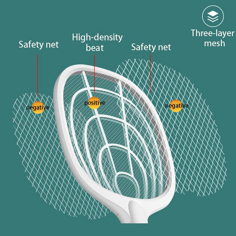 Elektrický zabijak komárov 3000 V s UV lampou, nabíjateľný USB, hmyz, zabijak, letný odpudzovač much, domáci hmyz, raketa na hmyz