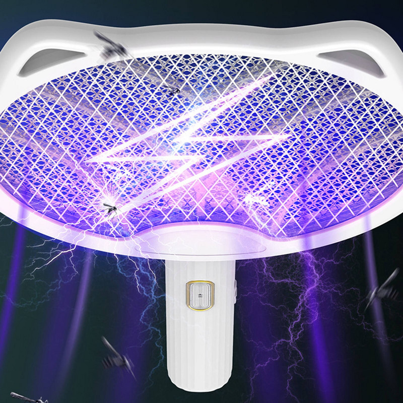 Skladacia plácačka na muchy Bugs Zapper, svetlo, nabíjateľná elektrická plácačka na komáre, hmyz, komáre, muchy