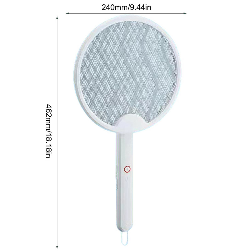 Skladacia plácačka na muchy Bugs Zapper, svetlo, nabíjateľná elektrická plácačka na komáre, hmyz, komáre, muchy