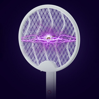 Τα κουνούπια Fly Zapper Παγιδεύουν Ρακέτα Πτυσσόμενα σφάλματα Zapper Ρακέτα Φως Επαναφορτιζόμενα Ηλεκτρικά Κουνούπια Swatter για Bugs Κουνούπια