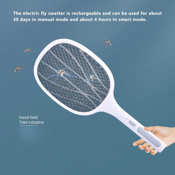 Електрическа мухобойка Убийца UV светлина USB акумулаторна ракета за мухи LED лампа Летен капан за комари Ракета против насекоми Bug Zapper