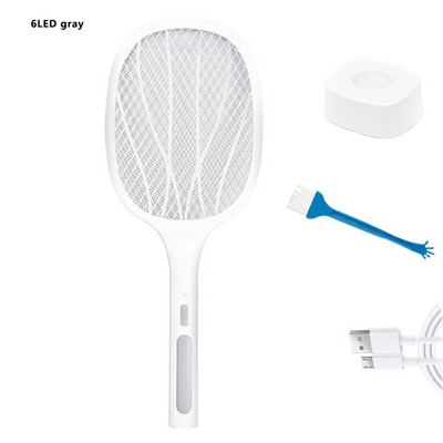 Električni ubojica muha UV svjetlo USB punjivi reket za muhe LED svjetiljka Ljetna zamka za komarce Reket protiv insekata