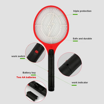 Безжична батерия Захранване Електрическа мухобойка Запер за буболечки Ракета Убиец на насекоми Домашни буболечки Електрически убиец за комари