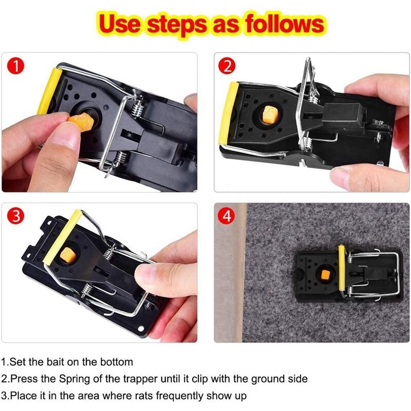 Ποντικοπαγίδες, Παγίδες για ποντίκια για το σπίτι, Μικρά ποντίκια Παγίδες Εσωτερικών Χώρων Γρήγορη Αποτελεσματική Ασφαλής Υγειονομική Ποντικοπαγίδα
