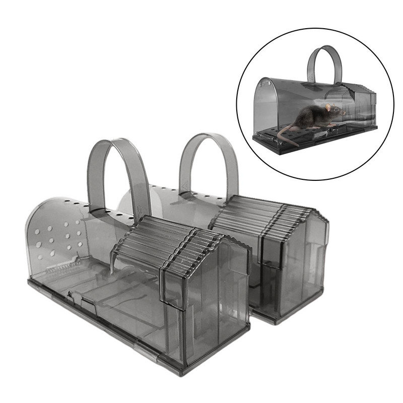 2 komada zamke za štakore za višekratnu upotrebu Live Catcher Bezbolna zamka za miševe Ubojica miševa hvata zamke za miševe za unutarnje vanjske kućne vrtove u garaži