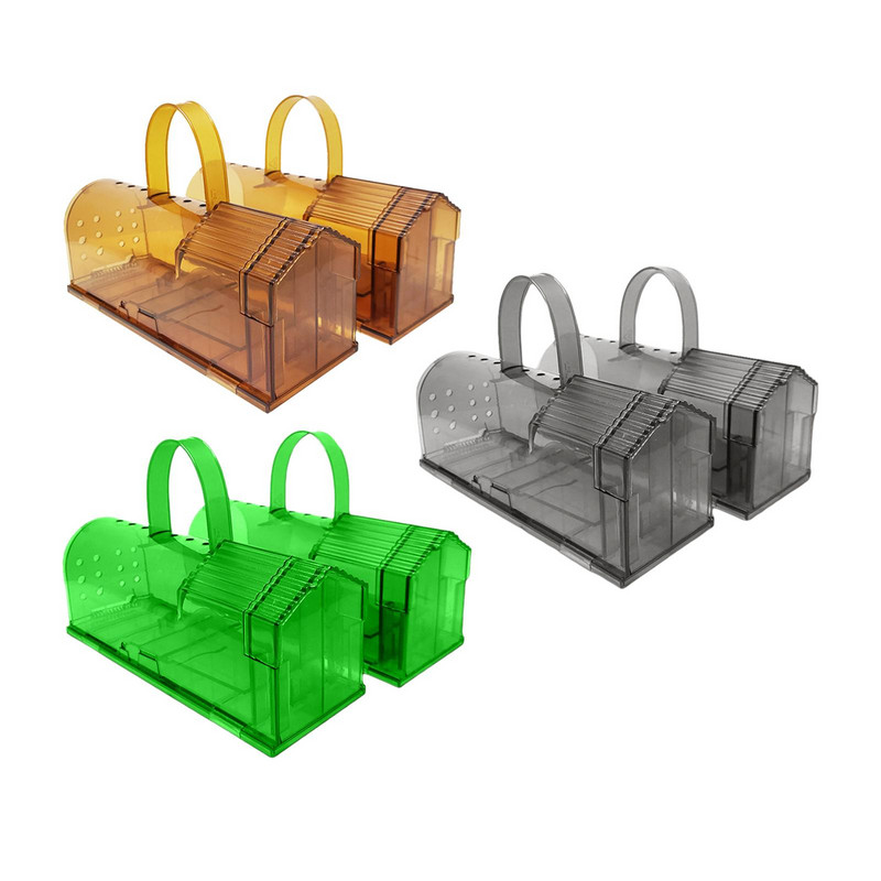 2 komada zamke za štakore za višekratnu upotrebu Live Catcher Bezbolna zamka za miševe Ubojica miševa hvata zamke za miševe za unutarnje vanjske kućne vrtove u garaži