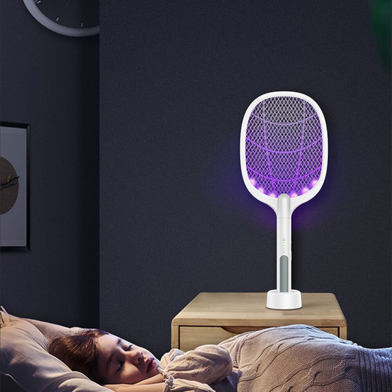 Multifunkčná Zapper Racket Killer Trap Lamp Elektrická Mosquito Zapper USB nabíjanie pre domáce príslušenstvo