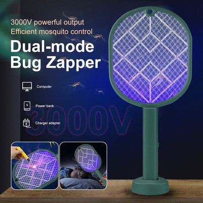 Гореща разпродажба 3000V електрическа ракета за насекоми Zapper USB акумулаторна лятна ловка за комари Kill Fly Bug Zapper Killer Trap