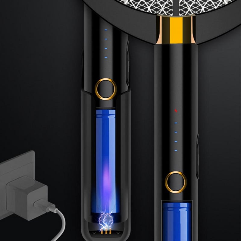 Elektrická lampa na komáre s UV napájaním, 3000 V DC, napájaná z USB, na hubenie komárov, múch, molí, lietajúceho hmyzu a mucholapiek.