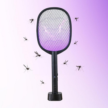3000V електрическа мухобойка за летни комари LED USB UV акумулаторна със светлина Zapper Bug Anti Insect Lamp Trap Rac Y7B1