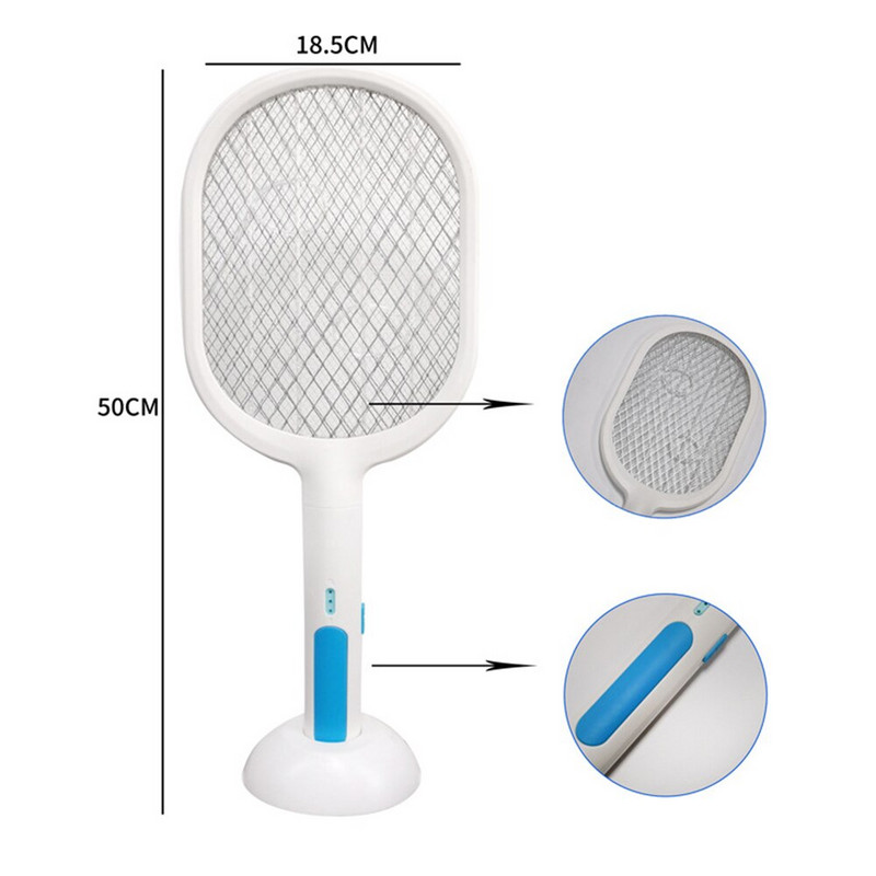 Ucigaș electric USB 3000V pentru tăierea muștelor cu lumină UV, lampă LED reîncărcabilă, capcană pentru țânțari de vară, rachetă anti-insecte