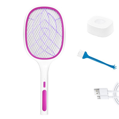 Elektrický zabijak múch s UV svetlom 3000V USB nabíjateľná LED lampa letná raketa na komáre proti hmyzu