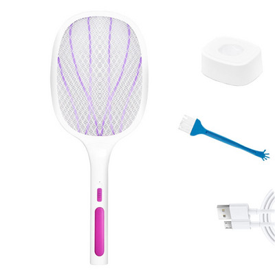 Elektrický zabijak múch s UV svetlom 3000V USB nabíjateľná LED lampa letná raketa na komáre proti hmyzu