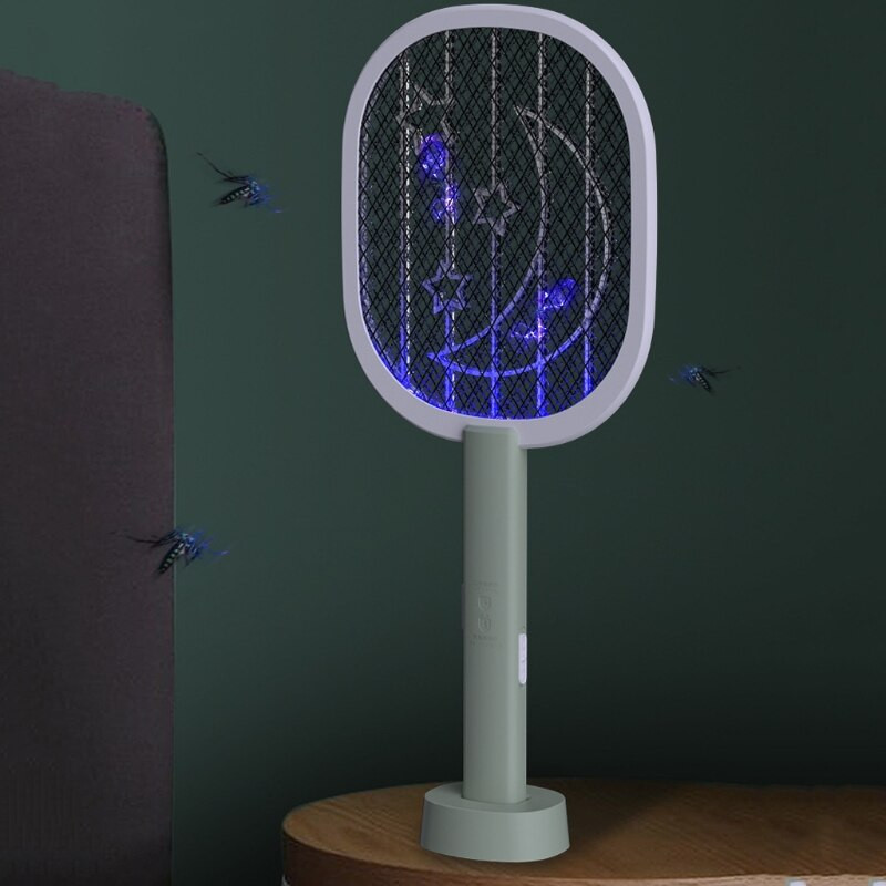 Kućna električna muholovka Reket za bube, USB punjivi ručni muholovka, ubojica insekata, vrtna štetočina, zamka protiv muha