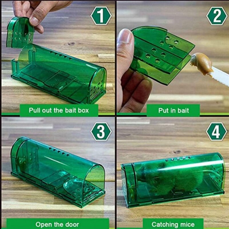 LUDA 2db egérketreces egérfogó, egérfogó, beltéri és kültéri egérfogó, többször használható egérfogó