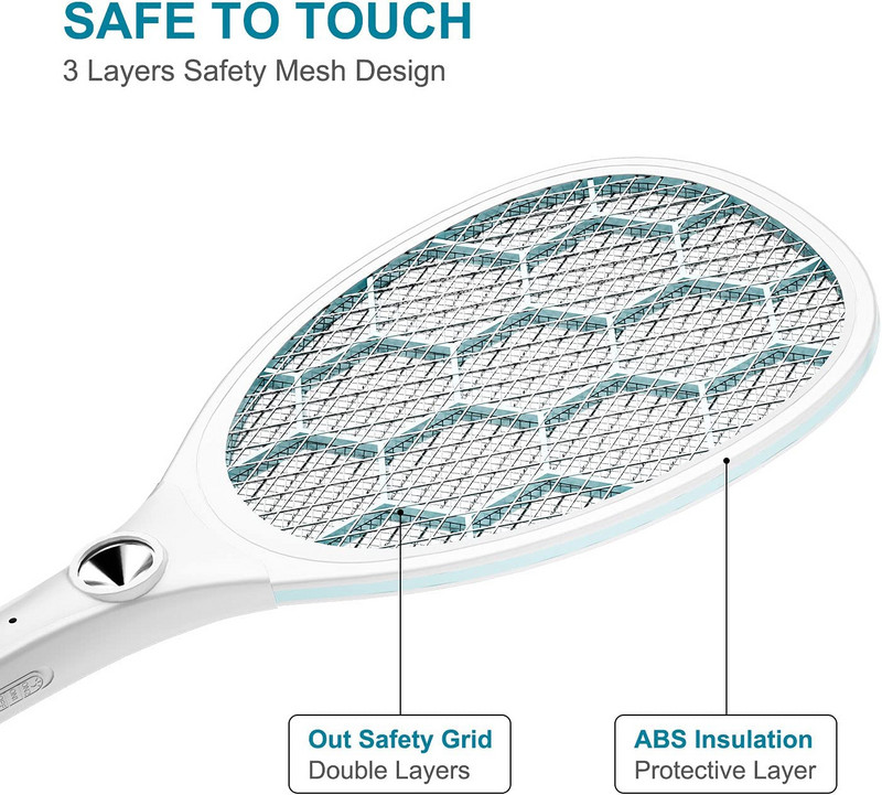 3000V nabíjateľná elektrická plachetnica proti komárom, zabijak komárov, raketa na zabíjanie hmyzu, pasca na komáre, plachetnica