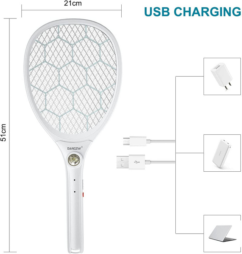 3000V nabíjateľná elektrická plachetnica proti komárom, zabijak komárov, raketa na zabíjanie hmyzu, pasca na komáre, plachetnica