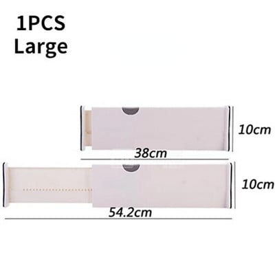 2 DB állítható tároló fiókok elválasztó Behúzható műanyag fiók válaszfaltartó Háztartási tároló Clapdeszka szervező