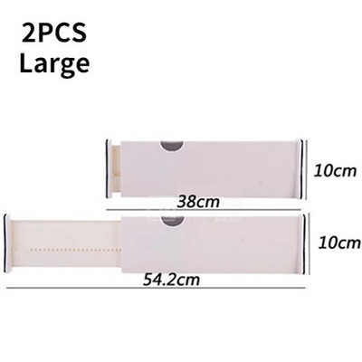 2 DB állítható tároló fiókok elválasztó Behúzható műanyag fiók válaszfaltartó Háztartási tároló Clapdeszka szervező