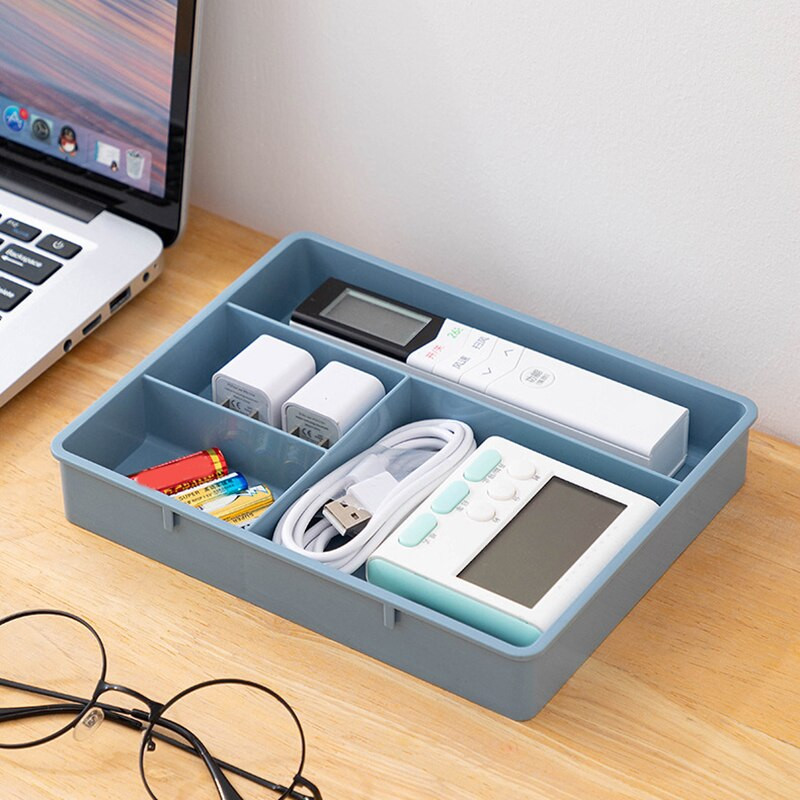 Mājsaimniecības atsevišķas uzglabāšanas kastes atvilktne Daudzšūnu organizators Galds Galddators Mājas Biroja Kancelejas preces Aplauzums Plastmasas kastes Paplāte