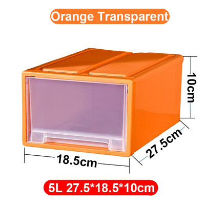 Ladica Kutija za pohranu Prozirna plastična unutrašnja kutija za pohranu odjeće Moderna jednostavnost Ormar za razvrstavanje kutije za pohranu odjeće Ormarić