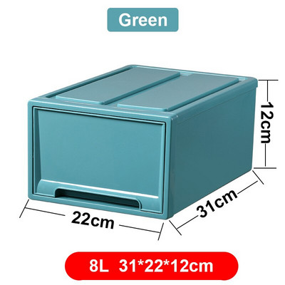 Ladica Kutija za pohranu Prozirna plastična unutrašnja kutija za pohranu odjeće Moderna jednostavnost Ormar za razvrstavanje kutije za pohranu odjeće Ormarić