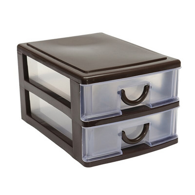 Izdržljiva plastična ladica Praktični uredski stol Desktop Ladica za kozmetiku Modni prozirni držač Kutija za pohranu