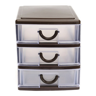 Izdržljiva plastična ladica Praktični uredski stol Desktop Ladica za kozmetiku Modni prozirni držač Kutija za pohranu