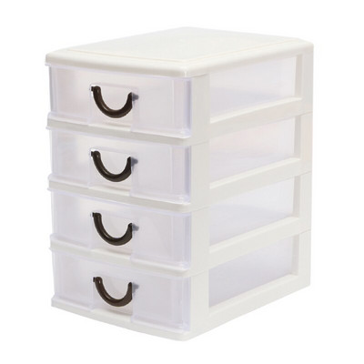 Izdržljiva plastična ladica Praktični uredski stol Desktop Ladica za kozmetiku Modni prozirni držač Kutija za pohranu