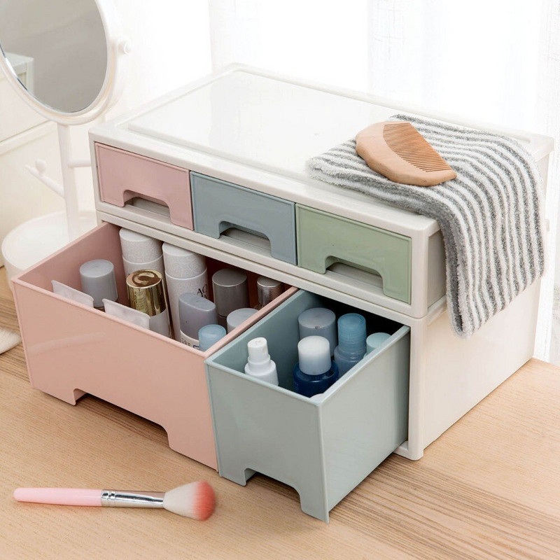 Ladica za stolno računalo Ormarić za pohranjivanje sitnica Organizator Kutija za pohranu Kutija za papire Organizator Šminka Kutija za nakit Spremnik za kozmetiku