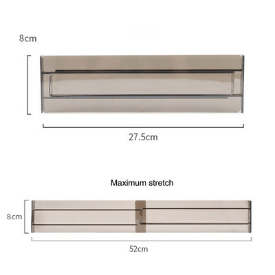 Prilagodljive ladice za pohranu Pregrada Plastična ladica na uvlačenje Pregradni držač Kućni pribor za donje rublje Završna obrada čarapa