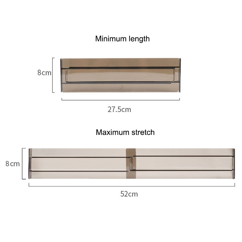 Prilagodljive ladice za pohranu Pregrada Plastična ladica na uvlačenje Pregradni držač Kućni pribor za donje rublje Završna obrada čarapa