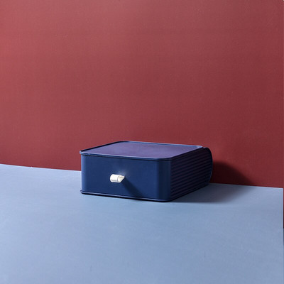 Nový plastový stolový organizér so zásuvkou, kancelárske príslušenstvo, úložné boxy, stohovateľný veľkokapacitný organizér na make-up, úložný stojan