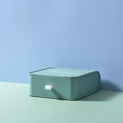 Nový plastový stolový organizér so zásuvkou, kancelárske príslušenstvo, úložné boxy, stohovateľný veľkokapacitný organizér na make-up, úložný stojan