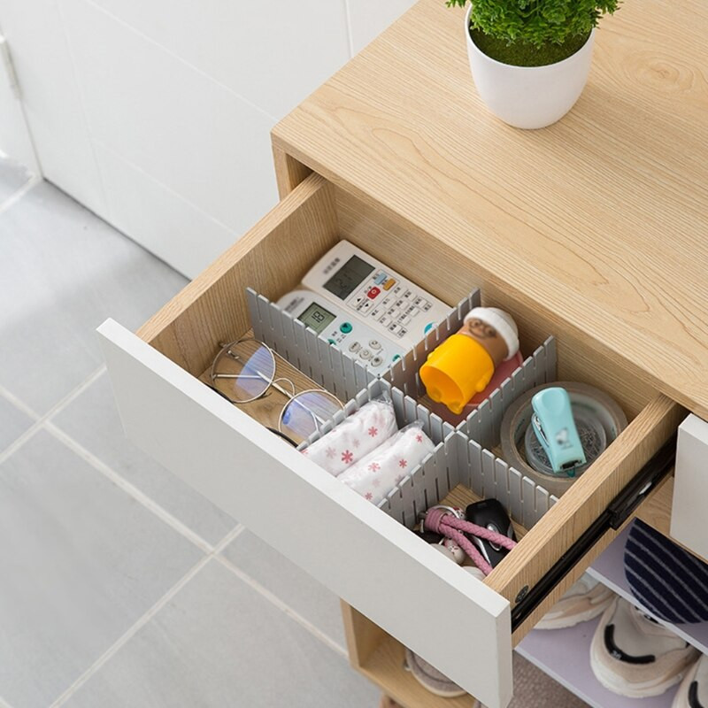 Pravokutna ograda Ladica Razdjelna ploča Organizatori Separatori Daske Posuđe Kuhinja Kupaonica Spavaća soba Uredska komoda Storage