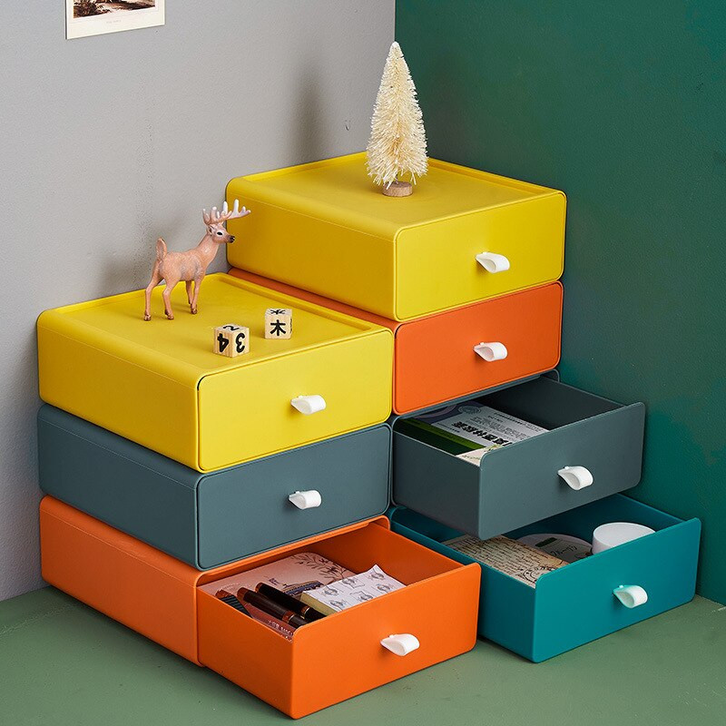 Stolna kutija za pohranjivanje u obliku ladica Ladica za pohranjivanje Organizator za kućno pohranjivanje Uredsko pohranjivanje šminke Pohranjivanje nakita